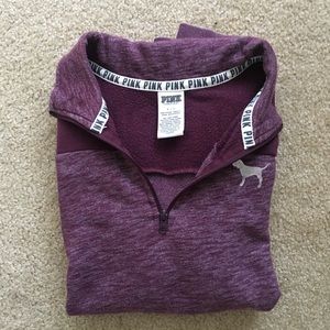 Pink vs quarter zip sweatshirt